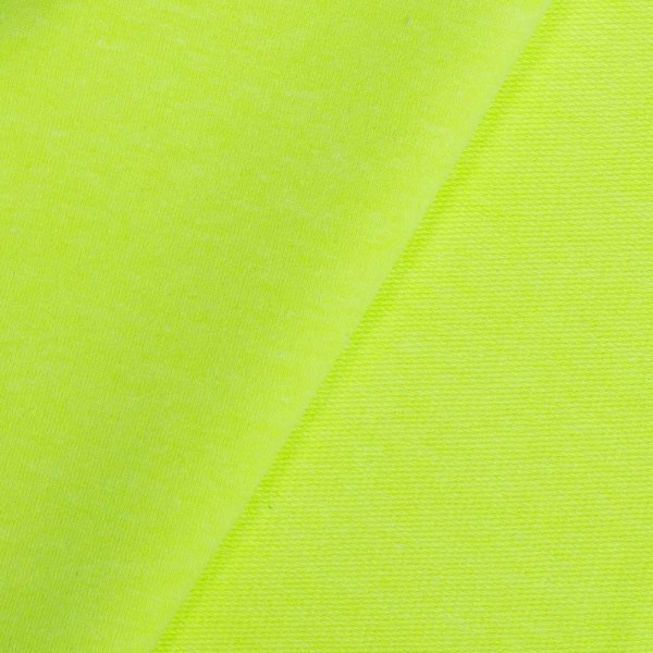 French Terry Sweat Clara meliert neon grün