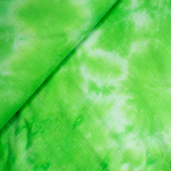 Musselin Batik lime