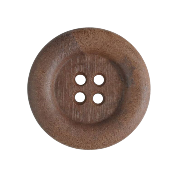 Holzknopf Imitat mit Mulde 30mm