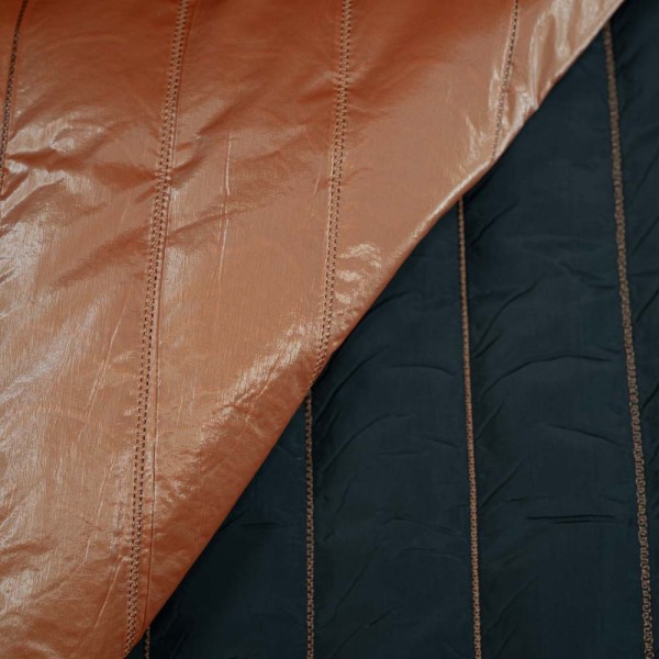 Steppstoff Premium wattiert seidenmatt bronze