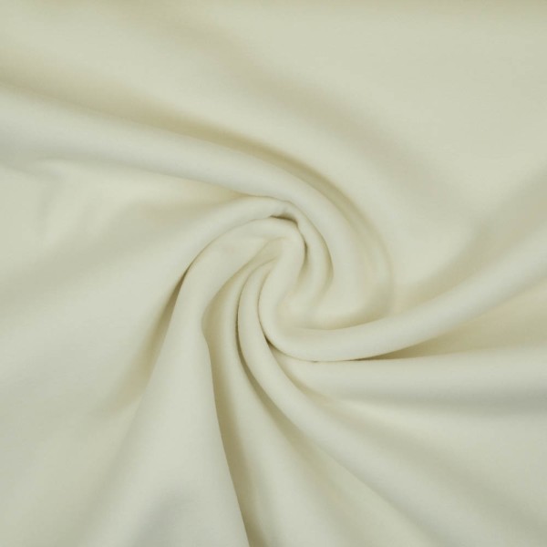 Mantelstoff Velour ecru
