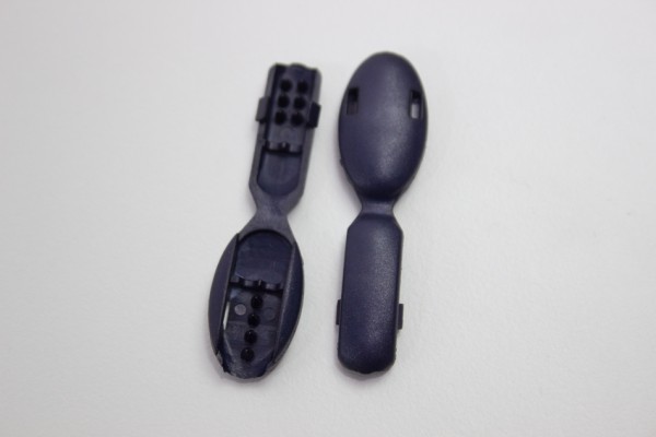 Kordelende navy bis 8mm Kunststoff