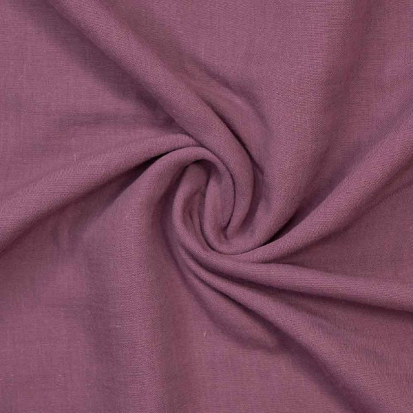 Musselin Double Gauze Leinen Look beere