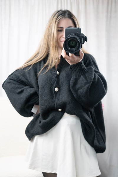 Oversize Cardigan Caro schwarz