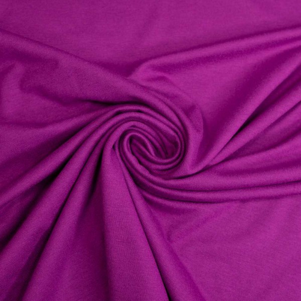 Viskosejersey Uni lila beere