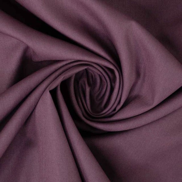Edle Baumwollwebware aubergine