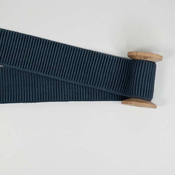 Ripp-Gummiband 50mm SOFT marineblau