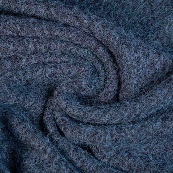 Mantelflausch gebürstet navy