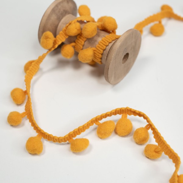 Bommelborte 10mm gelb