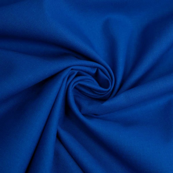 Baumwolle Webware Fahnentuch royalblau