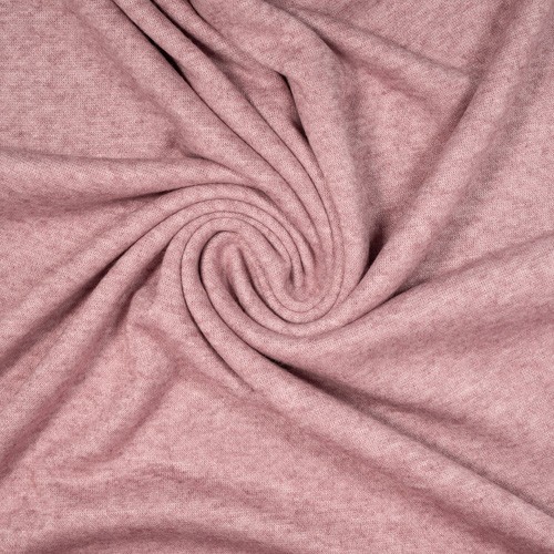 Strickjersey Cuddly Soft Meliert altrosa