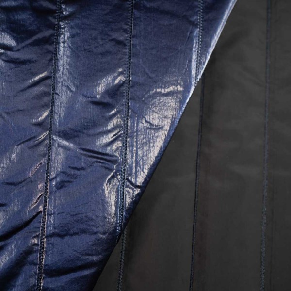 Steppstoff Premium wattiert seidenmatt navy