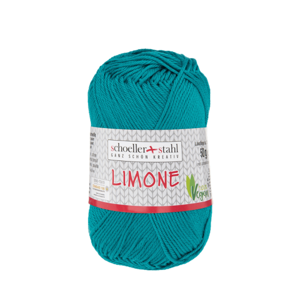 Strickgarn Baumwolle Limone petrol hell