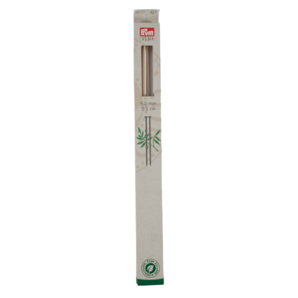 Prym Jackenstricknadeln Bambus 1530 Stärke 5,0mm, 33cm