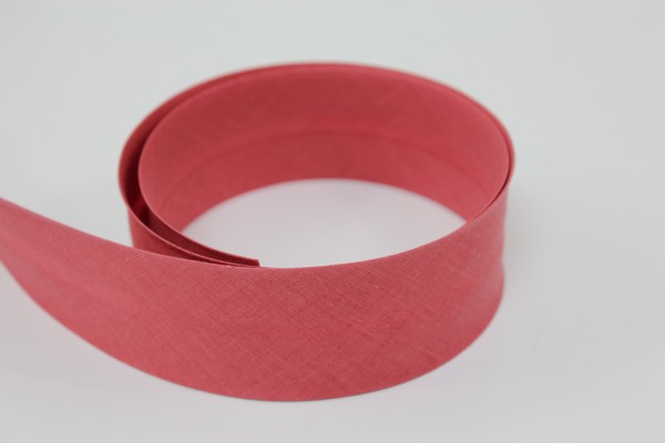 Schrägband 2cm oder 4cm breit vorgefalzt flamingo dunkel 40mm
