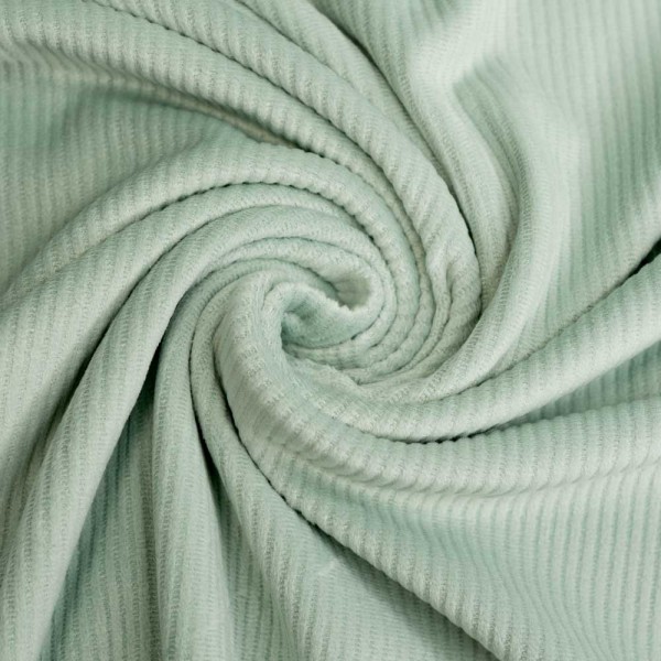 Feincord Jersey SOFT dusty mint hell