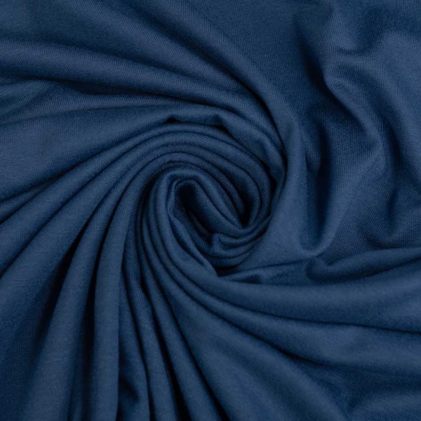 Viskosejersey marineblau