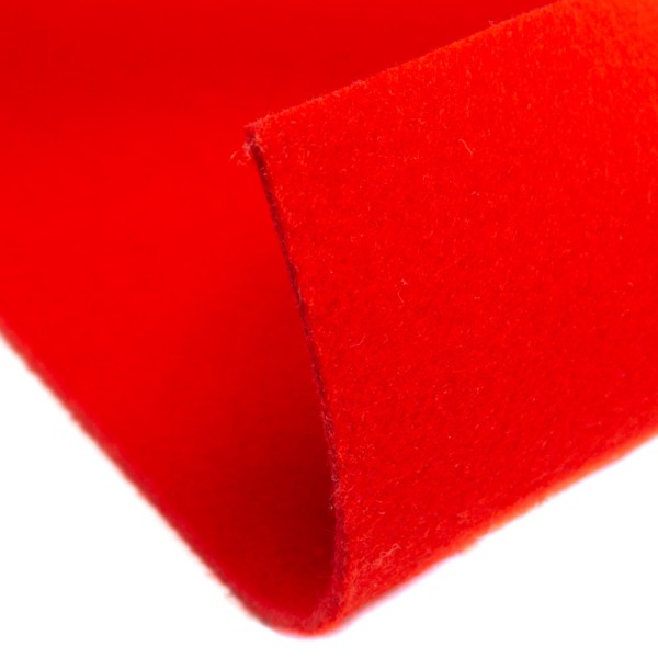 Filz 4mm Bastelfilz Uni rot