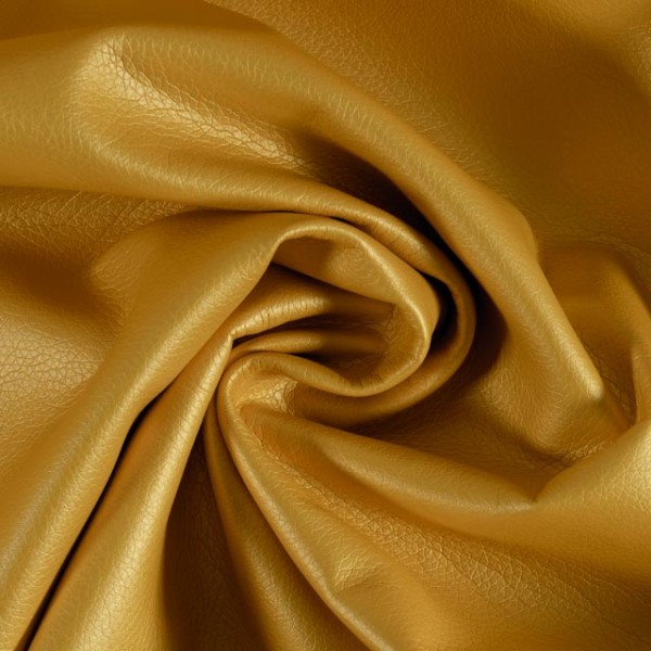 Metallic Soft Kunstleder senf Deluxe