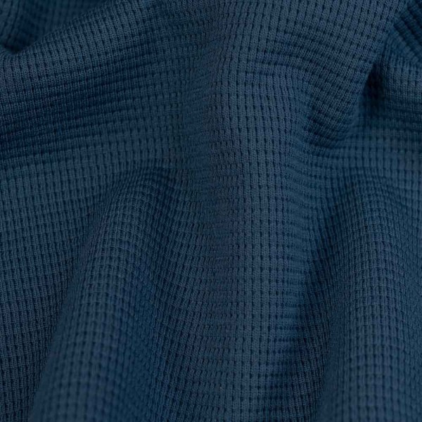 Waffeljersey Baumwolle jeansblau
