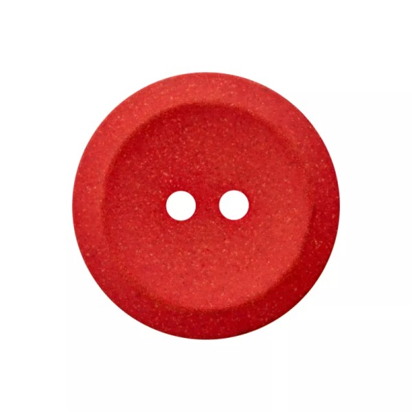 Polyesterknopf 23 mm rot