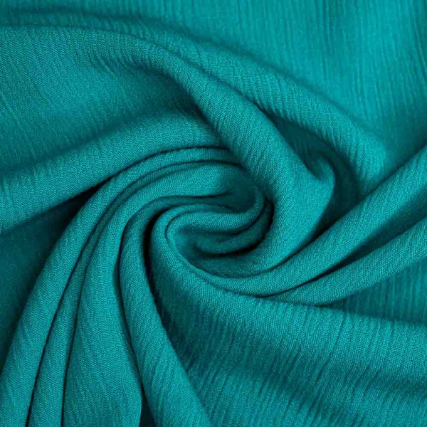 Viskosewebware Crinkle smaragd