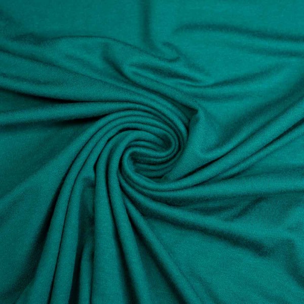 Viskosejersey Uni smaragd