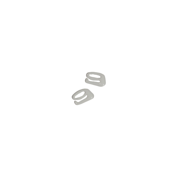 Bikini Verschluss 8mm weiß
