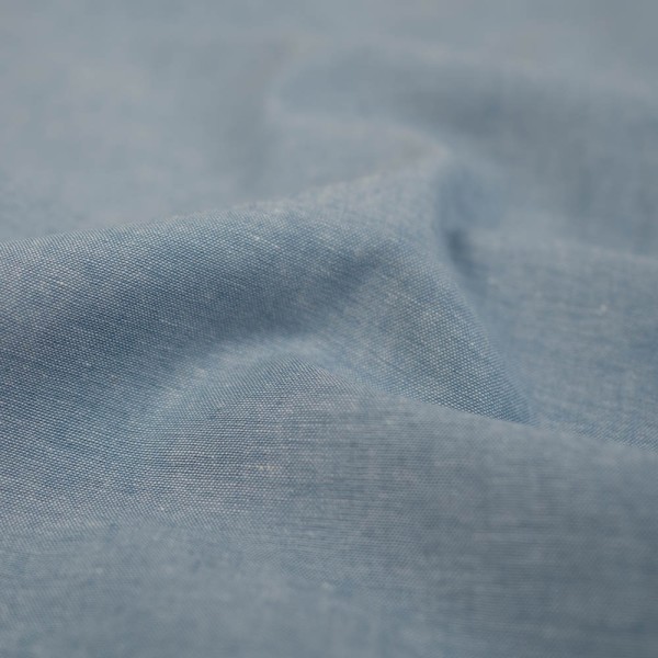 Baumwoll Popeline MELIERT jeansblau