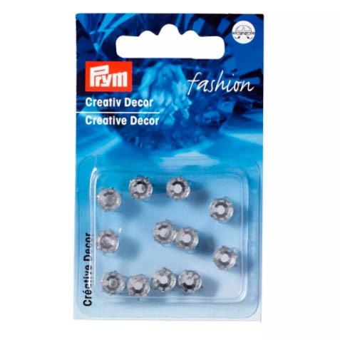 Prym Strasssteine silberfarbig 7mm