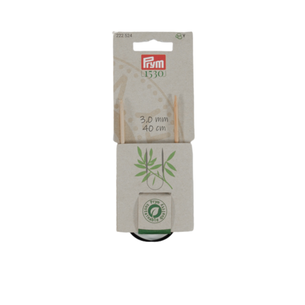 Prym Rundstricknadel 1530, Bambus in Stärke 3mm, 40cm