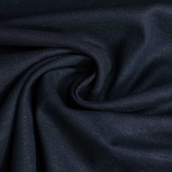 Viskose Leinen Stretch dark navy