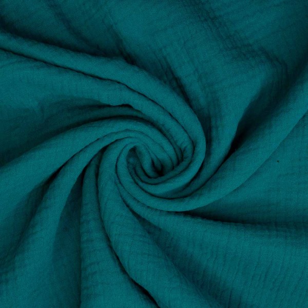 Musselin Double Gauze Malia petrol