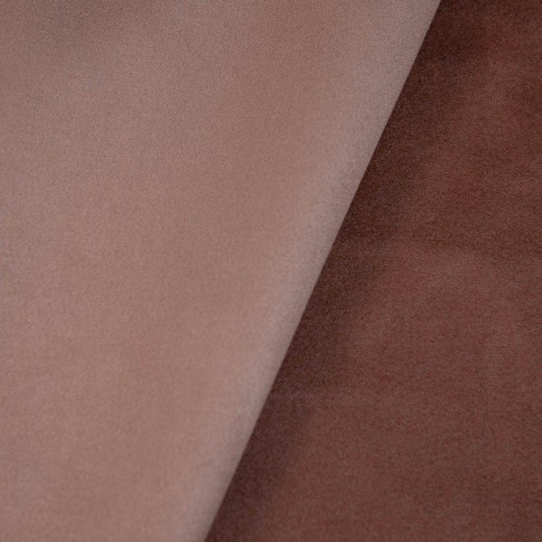 Wildleder Imitat mit Fleece Soft rehbraun