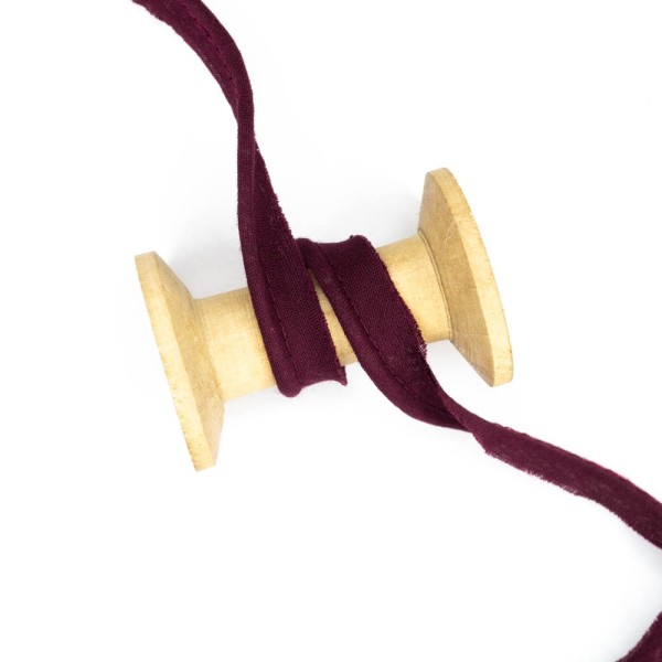 Baumwoll Paspelband Deluxe weinrot
