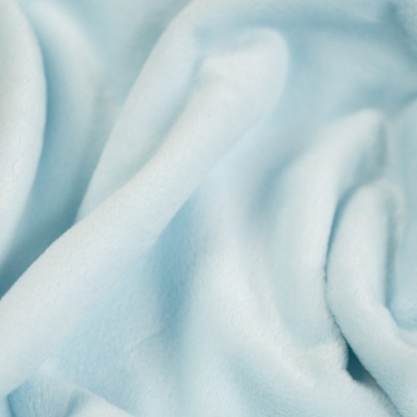 Velours Fleece hellblau