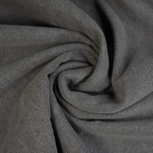Jeansstoff Denim Schwer Stretch grau