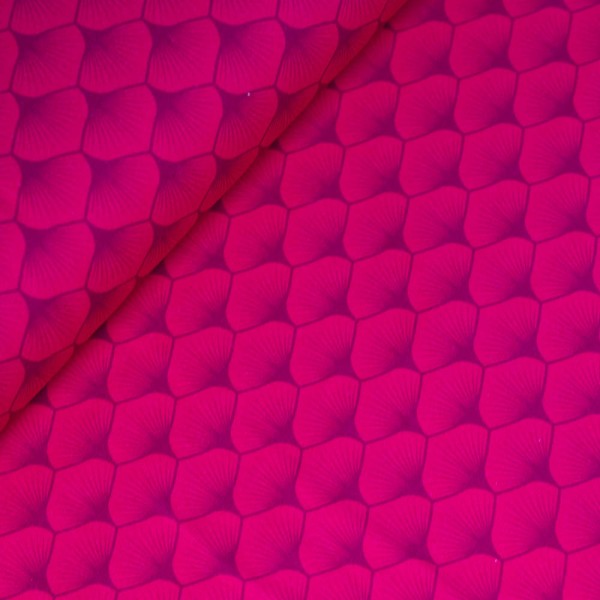 Bio Baumwollwebware Fächer pink
