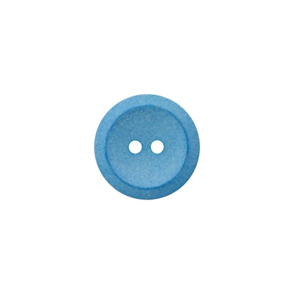 Knopf 2-Loch 18mm hellblau