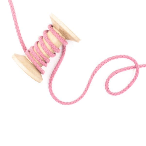 Kordel geflochten 6mm altrosa