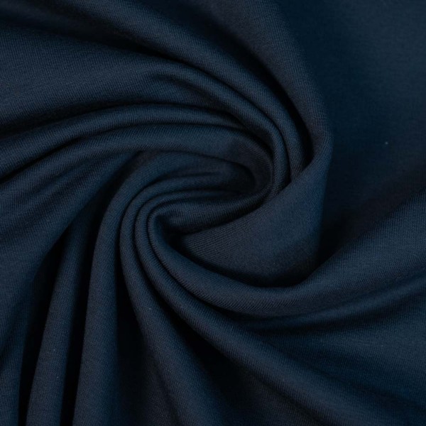 Baumwolljersey Uni Lena dark navy
