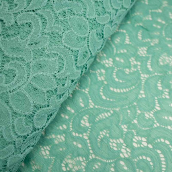 Italienische Spitze STRETCH mint