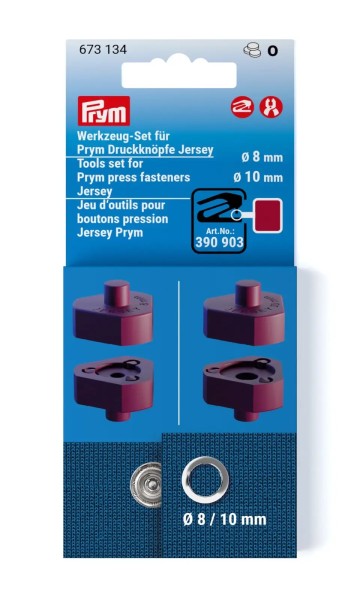 Prym Werkzeug-Set für Jersey Druckknöpfe 8mm + 10mm