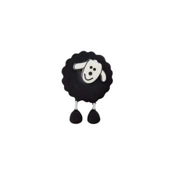 Prym Kinderknopf Schaf 18mm schwarz