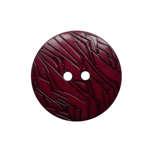 Modeknopf Gemustert 18 mm bordeaux