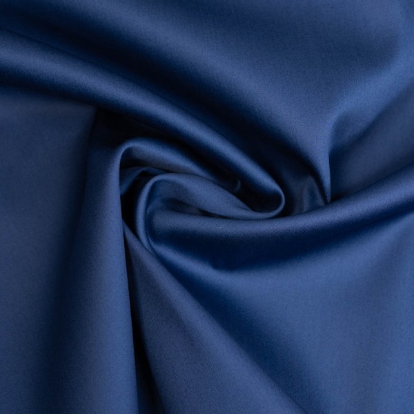 Baumwollsatin Luxury Soft marineblau