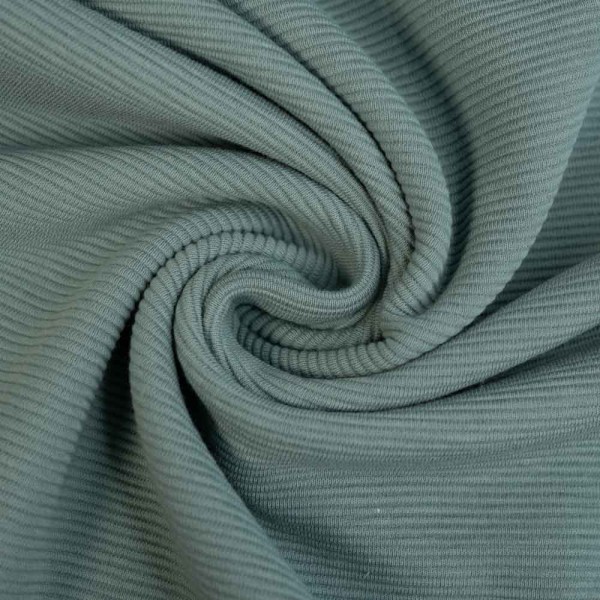 Ripp Baumwolljersey Ottoman salbei