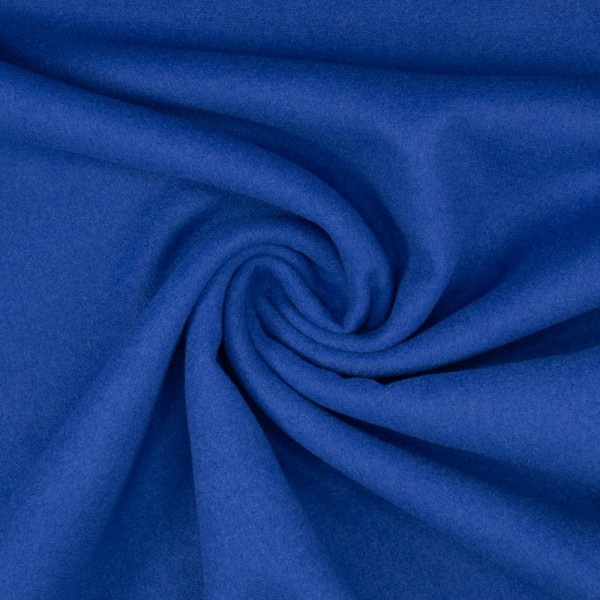 Mantelstoff Velour royalblau