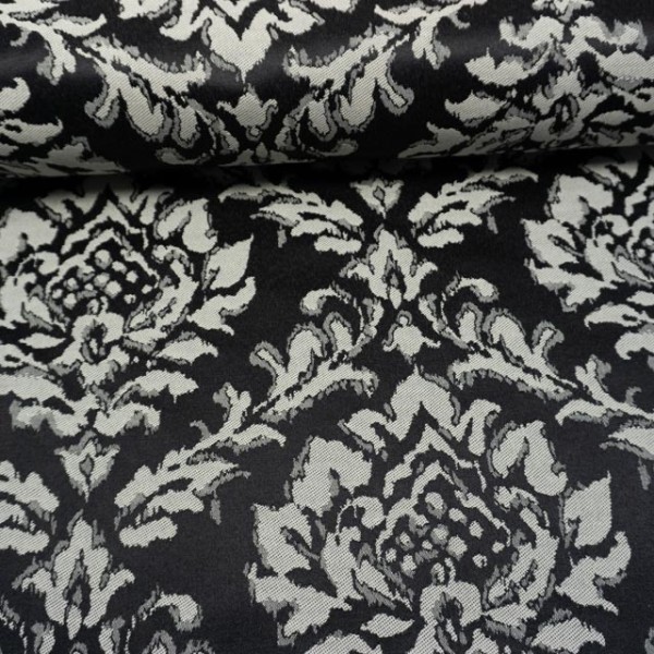 Jacquard Dekostoff Viena schwarz