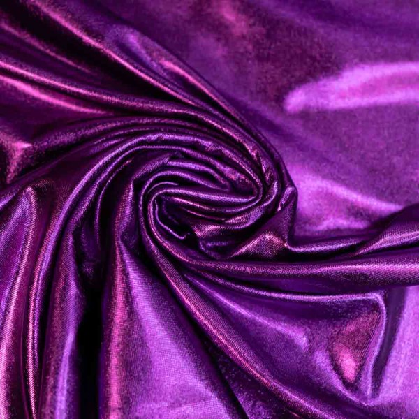 Folienjersey Metallic lila